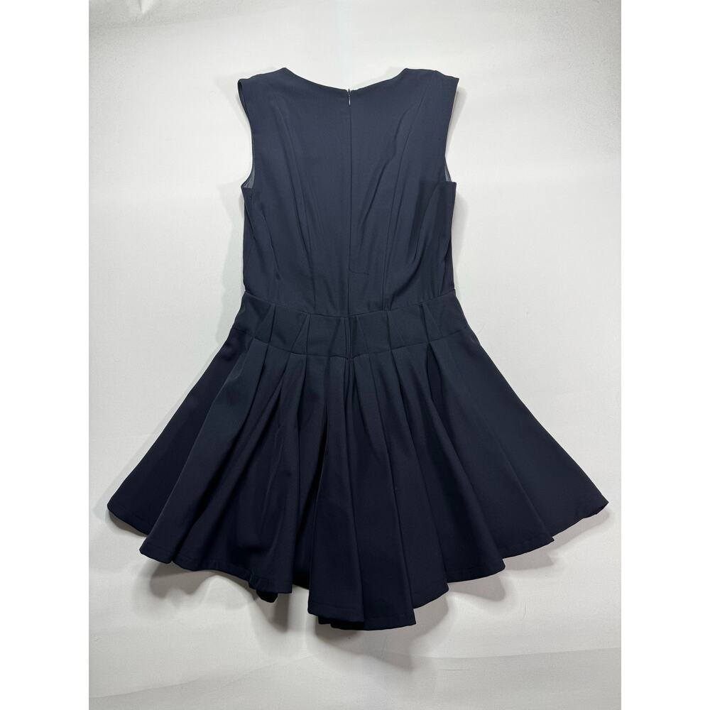 CQ by CQ Women's Navy Blue Deep Vβ Neckline Flare Skort Dress - Size M